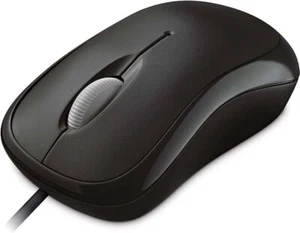 Microsoft Basic Optical Maus kabelgebunden schwarz - Bild 1 von 2