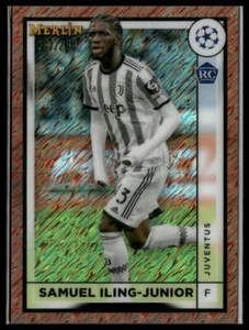 2022-23 Merlin Chrome UEFA Club #83 Samuel Iling-Jr. Rose Gld Shim Refrac #/299 - Foto 1 di 2
