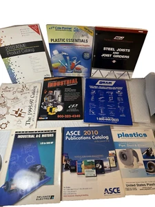 Industrial Engineering Catalogs Lot - 9 Vintage Technical Manufacturing Manuals - Picture 1 of 2