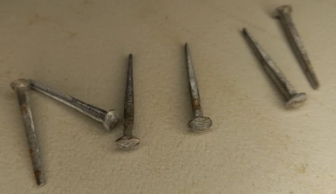 Vintage nails 1” domed rose  head   rustic 150 count Cover