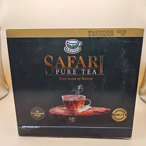 Ketepa Safari Pure Kenya Chai Black Tea Enveloped Tagged 50 or 100 Tea Bags - Picture 1 of 18
