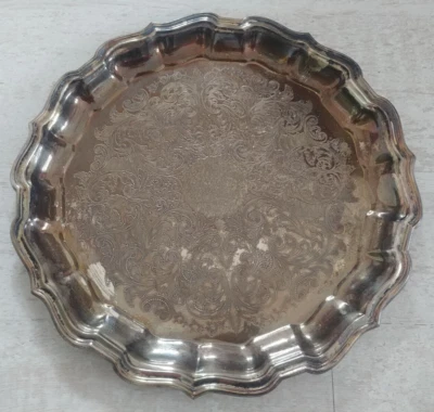 Silbertablett Silberplatte von der The Sheffield Silver Company Mod. 283 - Bild 1 von 3