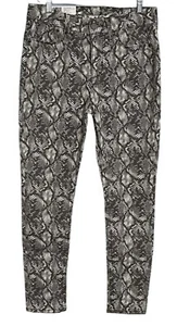 Seven7 Damen Jeans Gr. 10 Neutral Schlangenmuster Bauchlos High Rise Skinny Leg NEU - Bild 1 von 15