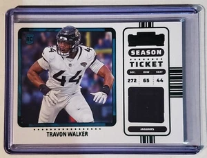 2022 Panini Contenders Travon Walker Season Ticket Patch #RSV-TWA - Picture 1 of 2