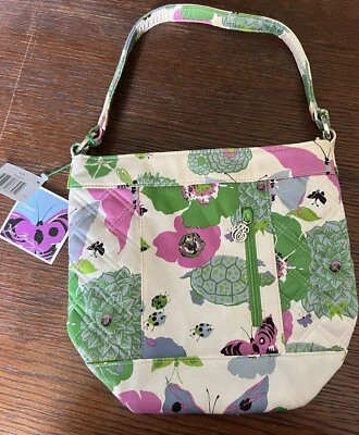 NWT Vera Bradley SPRING BUTTERFLY Julie Sateen Limited Edition Bag Purse Retired - Image 1 of 4