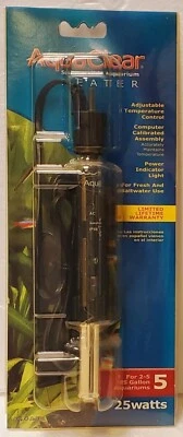 *AQUACLEAR* CALENTADOR DE ACUARIO SUMERGIBLE 25 VATIOS HAGEN A701 (antiguo stock) Foto 1 de 2