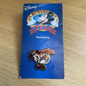 Disney Pin 12 Months of Magic - Thanksgiving 2002 Mickey Mouse Pilgrim Hat