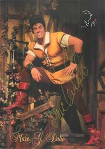Marc G Dalio Autogrammkarte Musical Schöne und das Biest Gaston - Bild 1 von 2