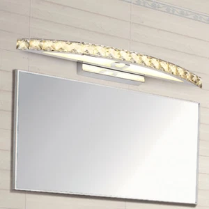 LED Wall Mounted Vanity Lamp Crystal Bathroom Mirror Front Light Fixture Bedroom - Picture 1 of 13