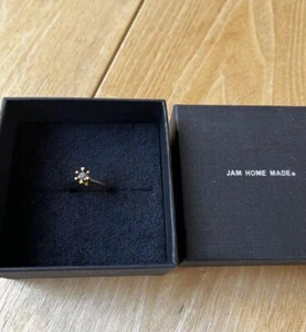 Jam Home Made 14K Gold 0.29g Black Diamond Ring With Box Women Size US 5 - Picture 1 of 9