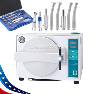 18L Dental Autoklav Dampfsterilisator Medizinische Sterilisation + Trocknung / Handstück Kit - Bild 1 von 33