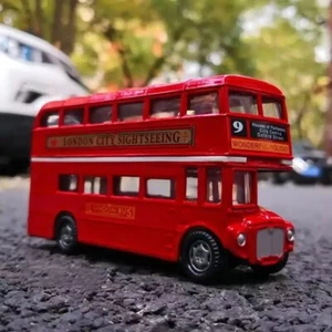 1:64 London City Bus Modellauto l Druckguss, Retro Doppeldecker, Sammlung - Bild 1 von 5