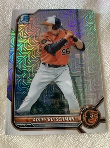 2022 Bowman Chrome Baseball Adley Rutschman Mega Box Mojo Réfracteur #BCP-29 - Photo 1/2