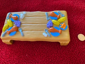RARA MESA DE CELEBRACIÓN DE FIESTA DE ACCIÓN DE GRACIAS Fisher Price Little People - Imagen 1 de 4