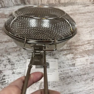 Tecnica Padella da Chef Traforata con Coperchio in Rete per Barbecue. Padella pieghevole Easy Veggie - Foto 1 di 24