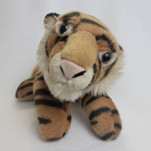 Peluche Aurora World marrone nero a righe tigre del Bengala animale esotico giocattolo 12" - Foto 1 di 9
