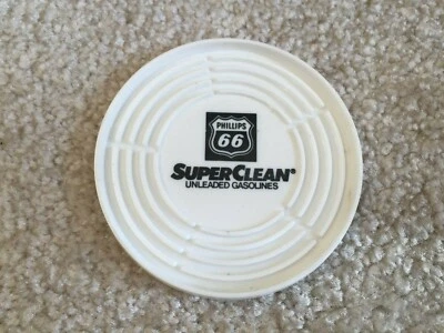 Phillips 66 gasolina sin plomo súper limpia blanca con montaña rusa negra ENVÍO GRATUITO Foto 1 de 3