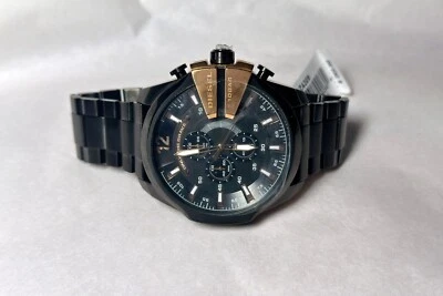 Diesel Mega Chief DZ4309 Chronograph Black Dial Stainless Steel Men's Watch - Image 1 of 4