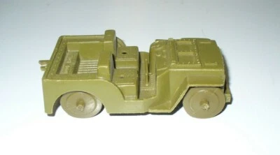 Vintage MPC Army Battlefront Playset Command Jeep Olive Green- Marx Timmee - Image 1 of 4