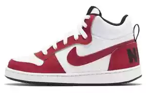 Nike Kids Court Borough Mid GS Shoes Red White 839977-103 Size 7Y - Picture 1 of 5