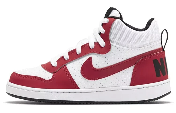 Size 7 (GS) - Nike Court Borough Mid Gym Red White