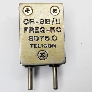Radioaficionado Telicon 8075 KC KHz FT-243 Cristal Militar Amateur 8.075 MC MHz 6P - Imagen 1 de 3