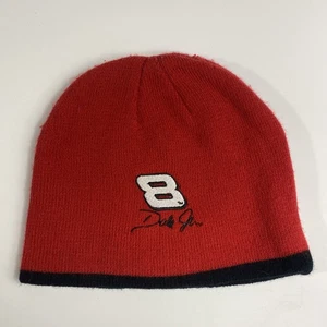 Dale Earnhardt Jr Beanie Nummer 8 rot & schwarz Strumpf Mütze - Bild 1 von 5