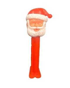 VINTAGE ORIGINAL PEZ SPENDER WEIHNACHTEN WEIHNACHTSMANN OHNE FÜSSE DUNKELROTE KAPPE USA - Bild 1 von 5