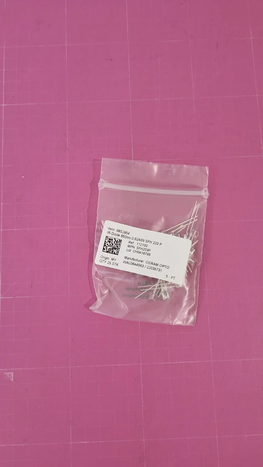 SFH203P OSRAM Fotodiode klar 9 5µA 1100nm 75° 5mm | (00194)
