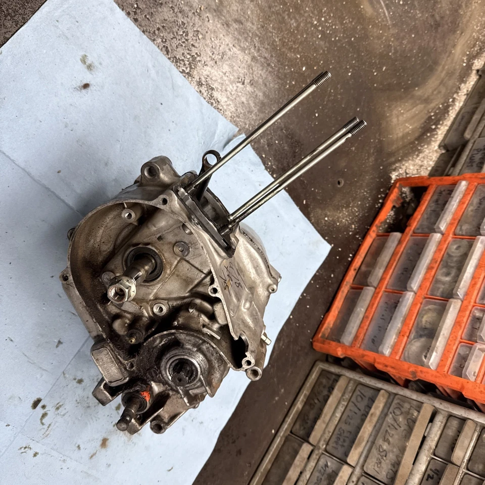1977 - 1978 honda XR75 Motor Bottom End crank case And Tranny for parts - Image 1 of 4