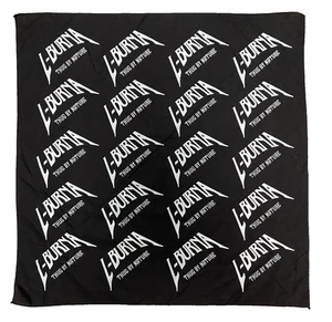 L-BURNA THUG by NATURE Black Bandana Scarf Lazy Bone Rap Hip Hop Merch Accessory - Picture 1 of 5