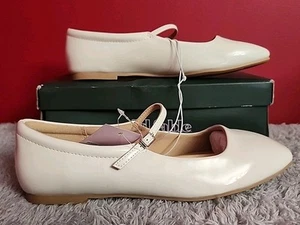 Wild Fable Elsa Mary Jane Damen-Ballerinas, cremefarben, Größe 7,5 W - Bild 1 von 8