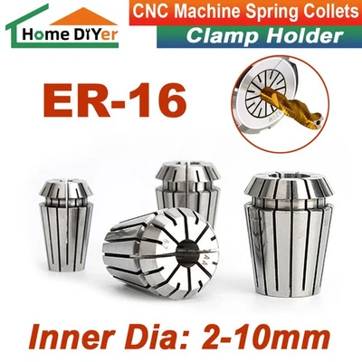 ER16 Spring Collets CNC Milling Lathe Engraving Machine Clamp Holder Lathe Tool - Image 1 of 4