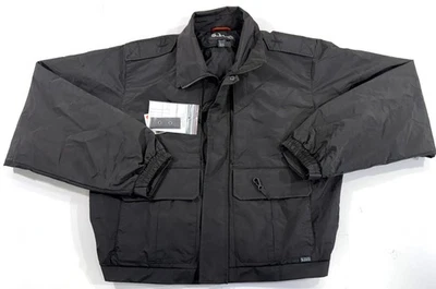 NEW MEDIUM REG 5.11 TACTICAL DOUBLE DUTY RAIN JACKET BLACK 48096 SHELL ONLY - Image 1 of 4