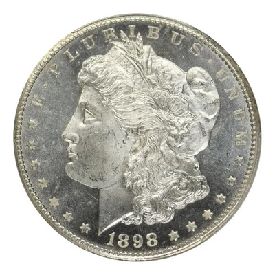 Моргановский доллар 1898-O PCGS MS-65 DMPL - Изображение 1 из 4