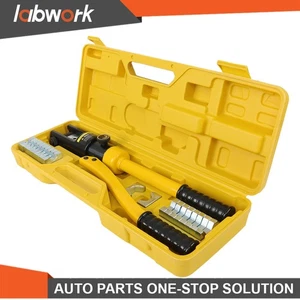 Labwork 16 MT Hydraulic Crimper Tool Wire Battery Cable Terminal Crimper 11 Die - Picture 1 of 12