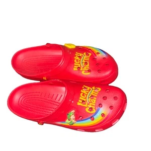 Crocs Size 13 Sandals slides Lucky Charm Cereal Themed Without Strap  Still Good - Picture 1 of 15
