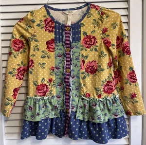 Vestido Floral Boho Manga Larga Matilda Jane Niñas Talla 6 Colorido Otoño - Imagen 1 de 6