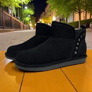 Bearpaw Women's Annabelle Suede Black Boot Water Stain Repellent Alert Size 7 - Picture 1 of 10