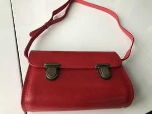 Die Lederwerkstatt Tasche Rot Umhänge Tasche Cross Body Leder - Bild 1 von 10