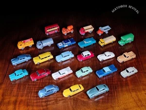 Ottima collezione di 25 modellini auto e camion Lesney Matchbox Early - Foto 1 di 17