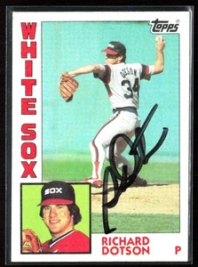 Richard Dotson 1984 Topps In Person Auto #759 Chicago White Sox - Picture 1 of 2