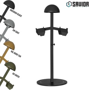 [STEEL] Tactical Gear Stand Duty Vest Plate Carrier Helmet Hanger Display Rack - Picture 1 of 25