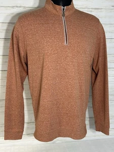 JOHNNIE-O SULLY Ladrillo Naranja Talla GRANDE Hombres Hombres 1/4 Pullover Camisa Golf Suéter - Imagen 1 de 15