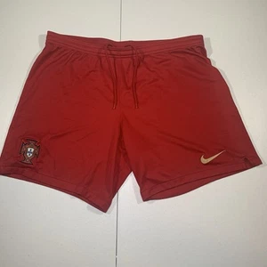 Pantalones Cortos de Fútbol Nike Dri-Fit Selección Nacional de Portugal Rojo Hogar Hombres XL Gimnasio Entrenamiento - Imagen 1 de 8