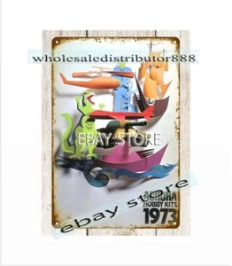 interior collectible 1973 childhood toys retrotoy Hobby Kits metal tin sign - Picture 1 of 4