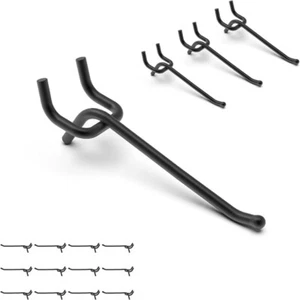 25Pcs 4 Inch Display Hooks Storage Racks Goods Shelf Pegboard Hooks - Picture 1 of 14