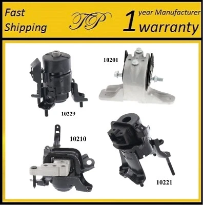 4PCS MOTOR & TRANS MOUNT FOR TOYOTA 2024 GRAND HIGHLANDER, 2021-2024 SIENNA 2.5L - Image 1 of 4