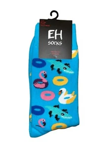 Blue Summer Socks/ Novelty Socks/ Novelty Socks/ Fun Socks / Funky Socks - Picture 1 of 1