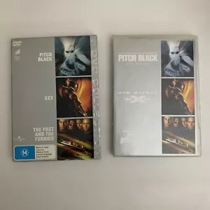 Pitch Black / XXX / Fast And The Furious (DVD, 2000, 3-Disc) Region 4 - Picture 1 of 7